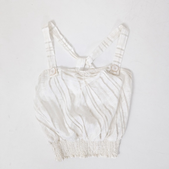 2 Piece Skirt Set Pencil Crop Top Tank Sheer Stripes Halter - Picture 9 of 14